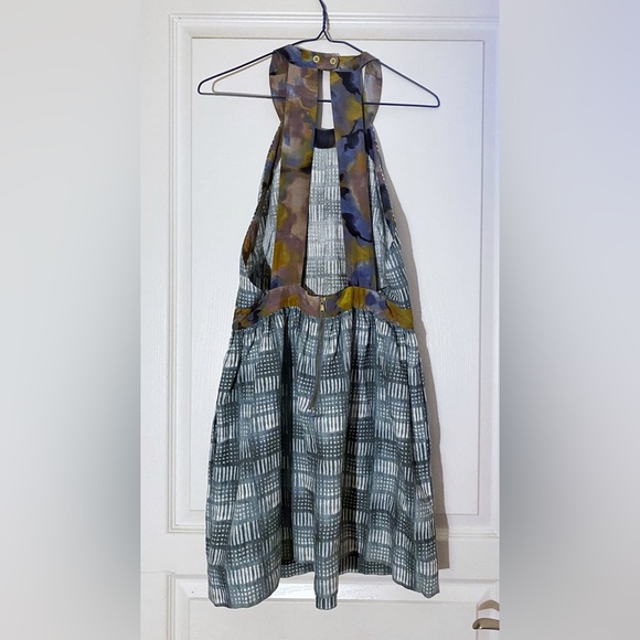 RACHEL ROY linen, cotton & silk dress with pockets, size 8 - Picture 2 of 9